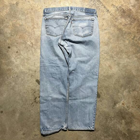 Vintage 80s Levi's 501xx Distressed Straight Cut Jeans 34x29 - Picture 5 of 6